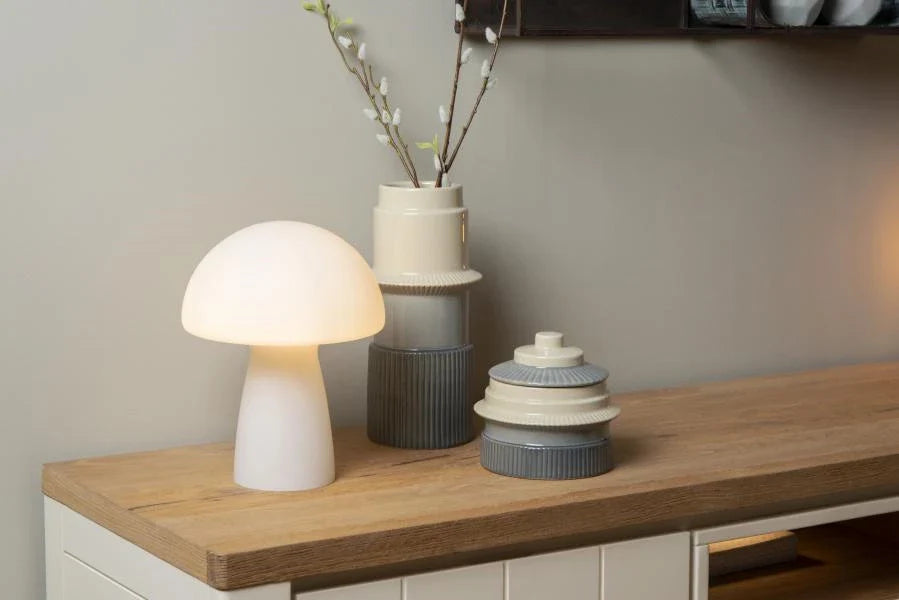 Lampe FUNGO blanc H28 LUCIDE 10514/01/61