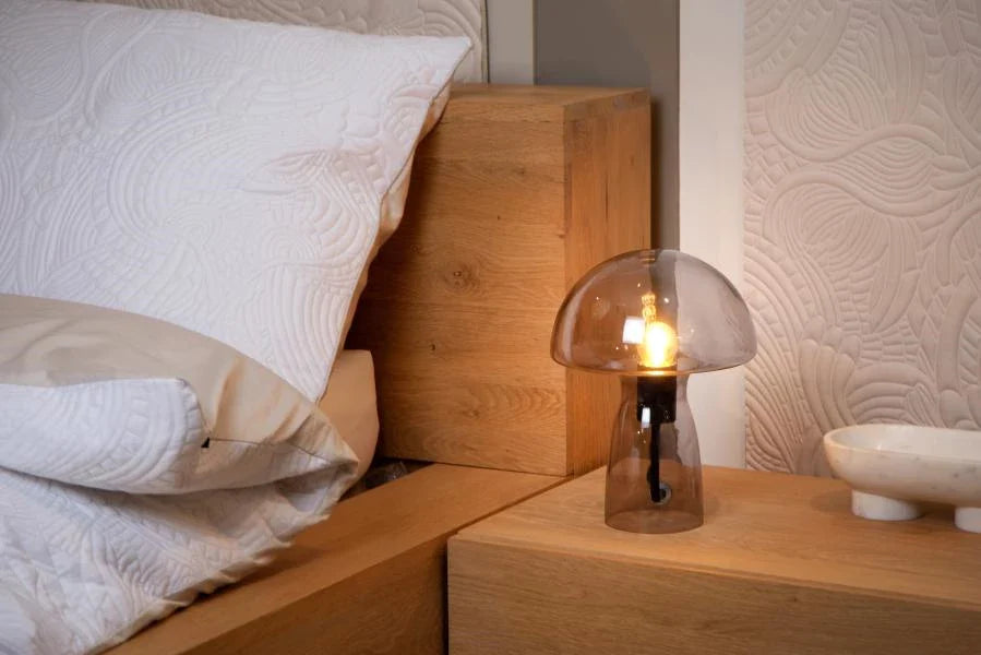 Lampe FUNGO gris fumé H28 LUCIDE 10514/01/65