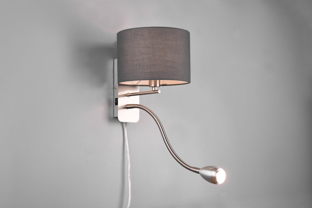 Applique Hotel nickel/gris 271170211