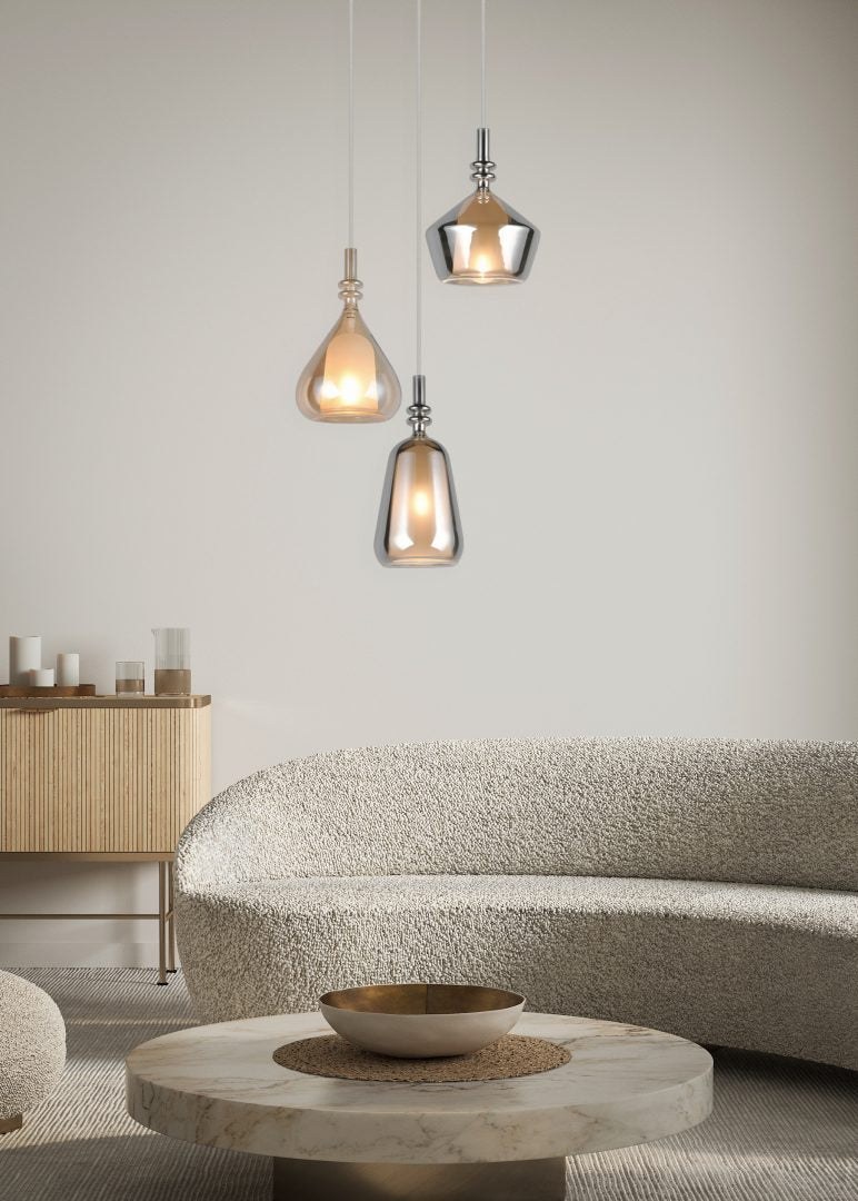 Suspension Aldea verre multicolore Trio 349430317