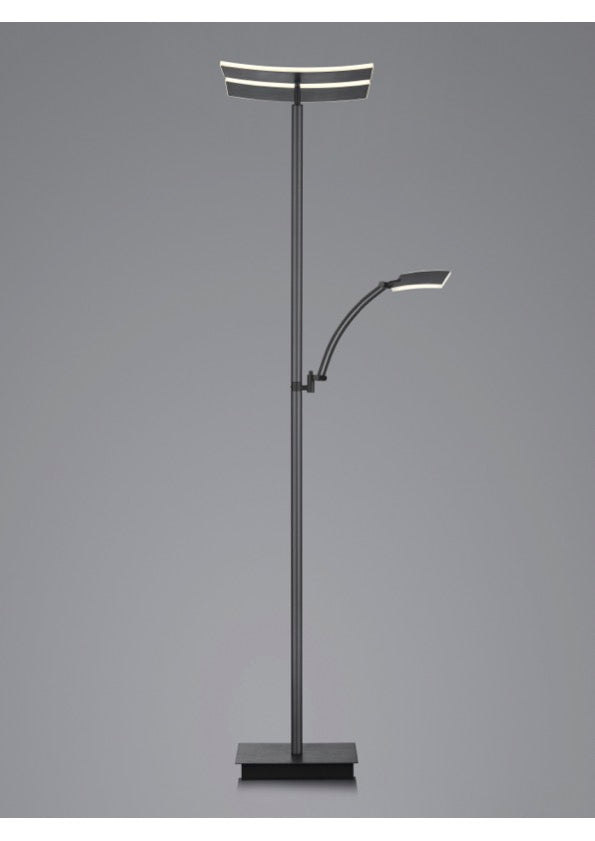 Lampadaire ANDY anthracite avec liseuse 60556/2/39