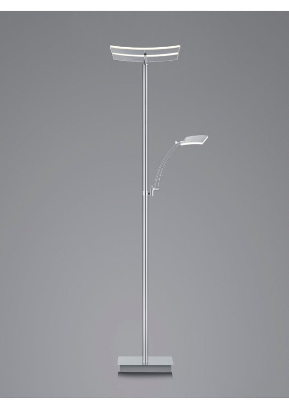 Lampadaire ANDY nickel mat avec liseuse 60556/2/92