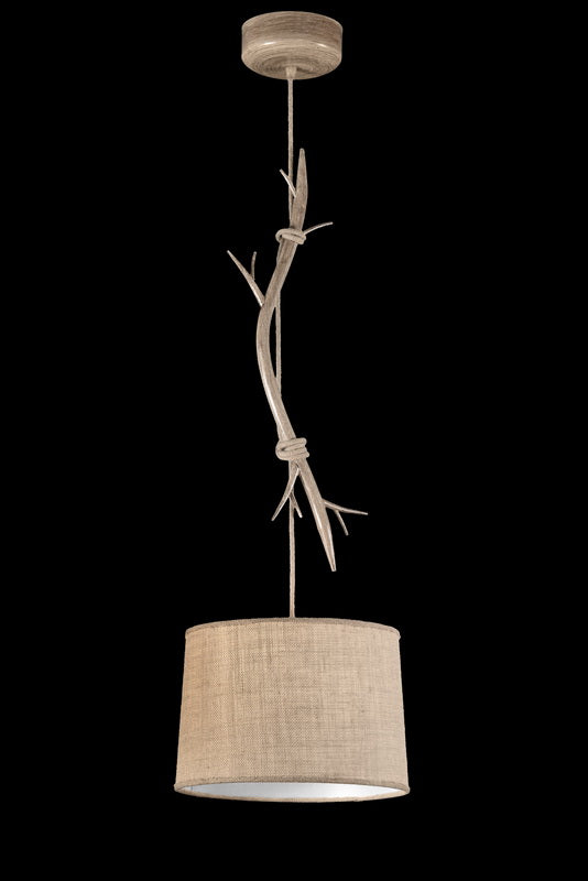 Suspension SABINA moyen modèle imitation bois E27 Mantra 6179