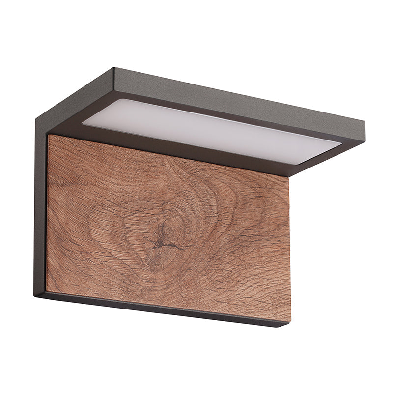 Applique RUKA gris noir aspect bois Mantra 6770