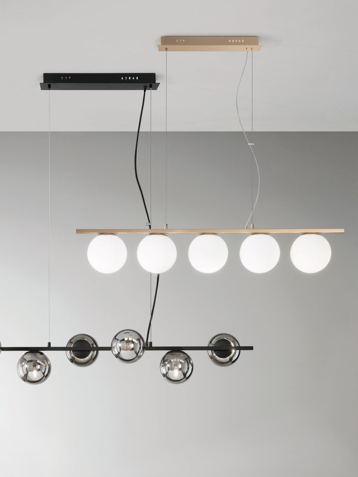 Lustre MONILE noir SO.MONILE/6-ORO