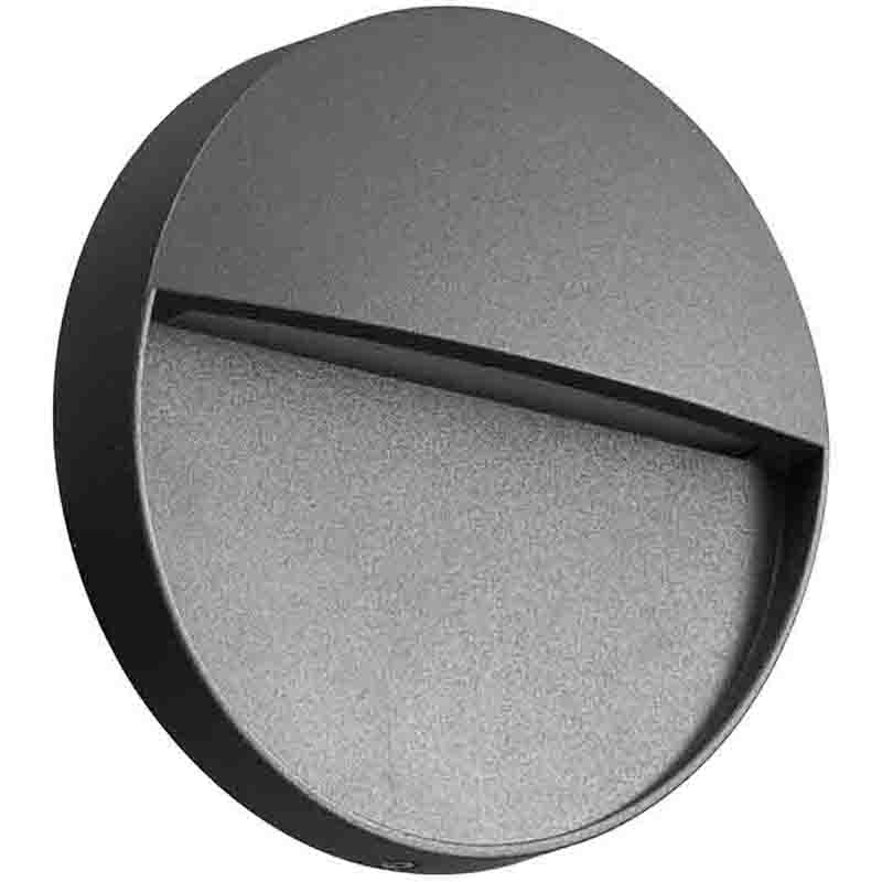 Applique extérieure BAKER PM ronde gris noir Mantra 7013