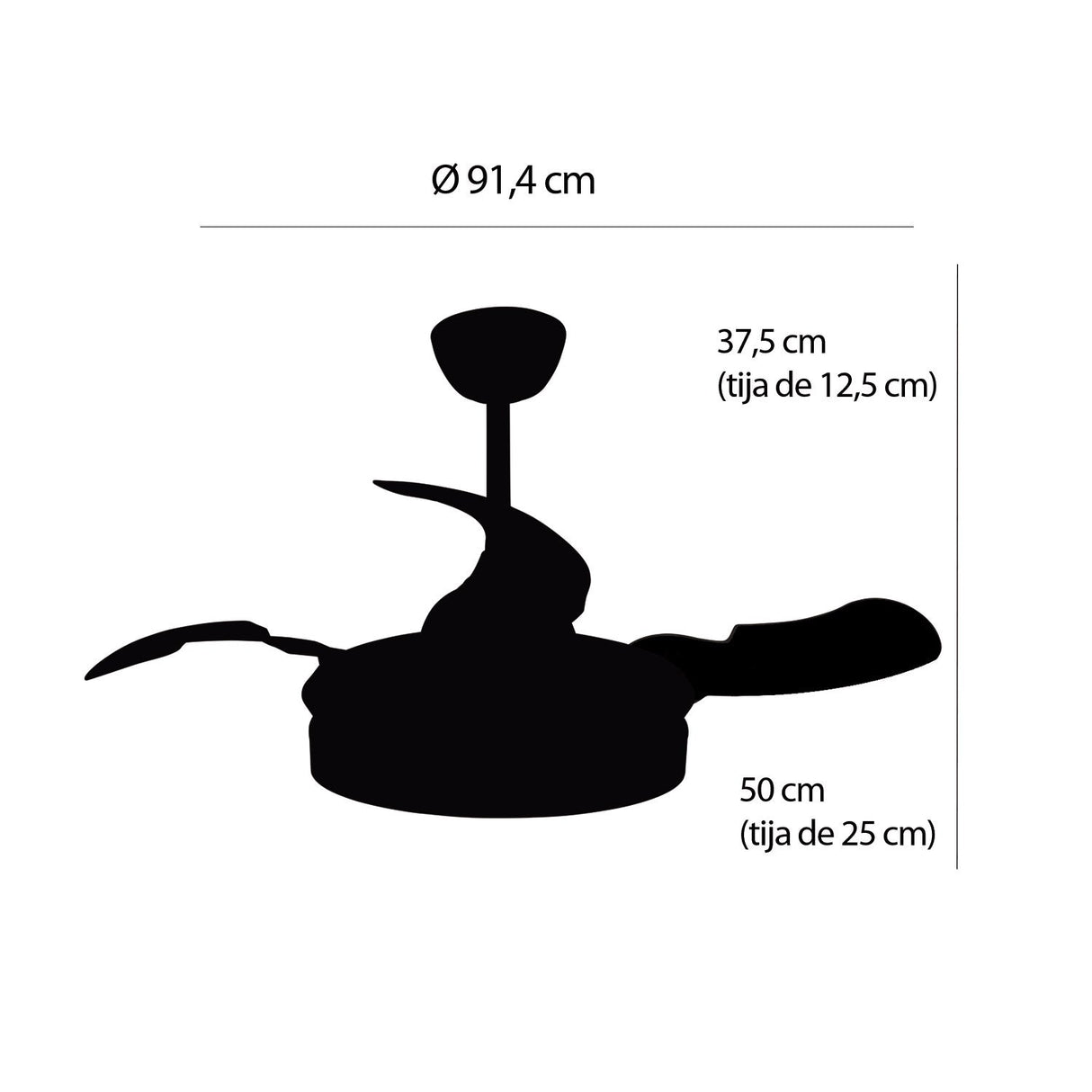 Plafonnier ventilateur Atlantique LOVA 7037