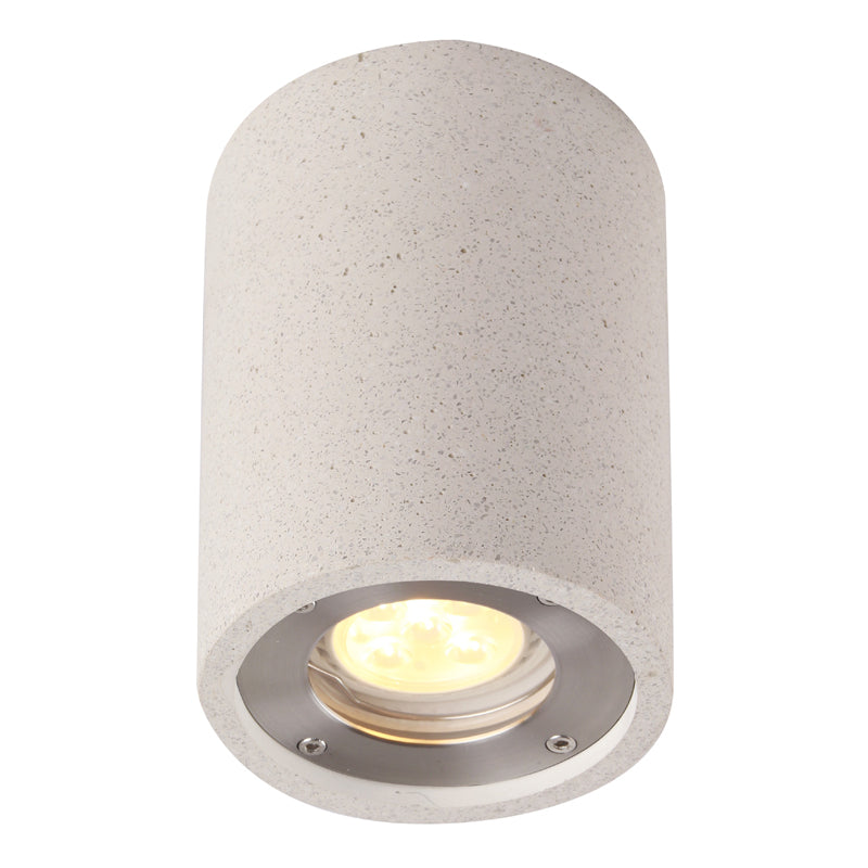 Plafonnier Levi blanc beige rond Mantra 7184