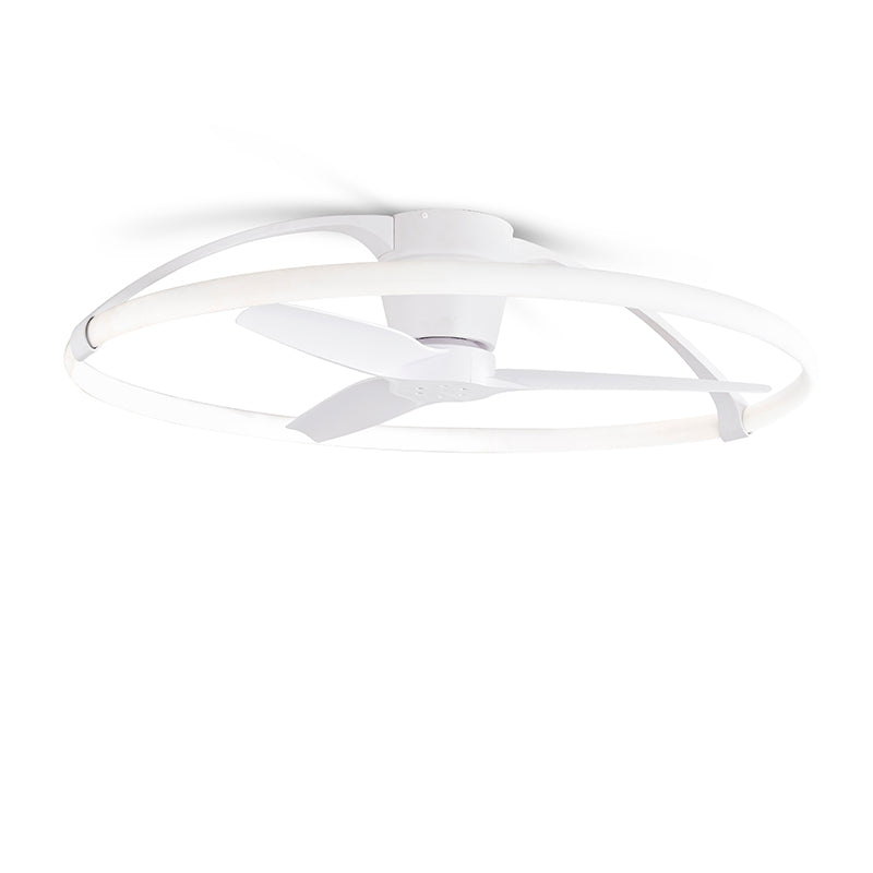 Plafonnier ventilateur Nepal blanc Mantra 7530