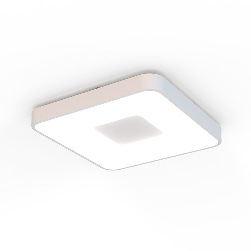 Plafonnier COIN MM carré blanc Mantra 7919