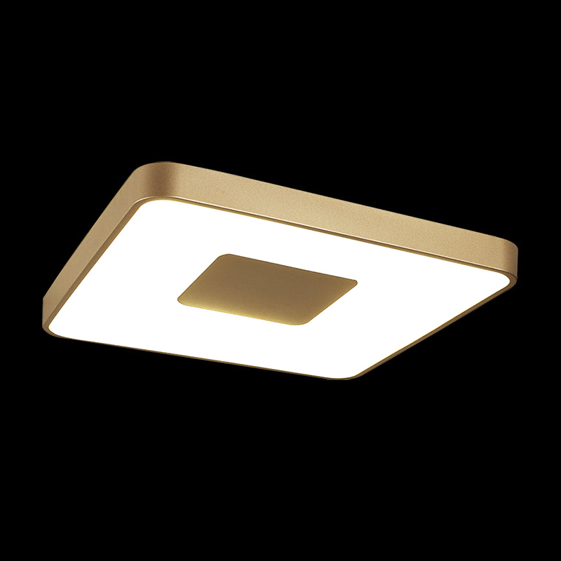 Plafonnier COIN MM carré doré mat Mantra 7926