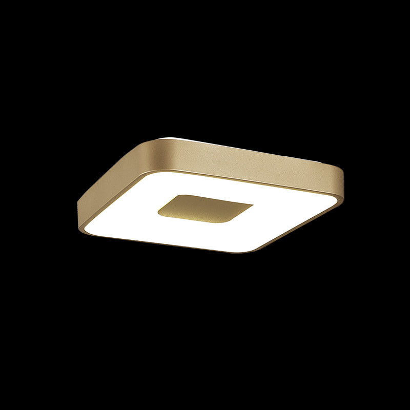 Plafonnier COIN PM carré doré mat Mantra 7927