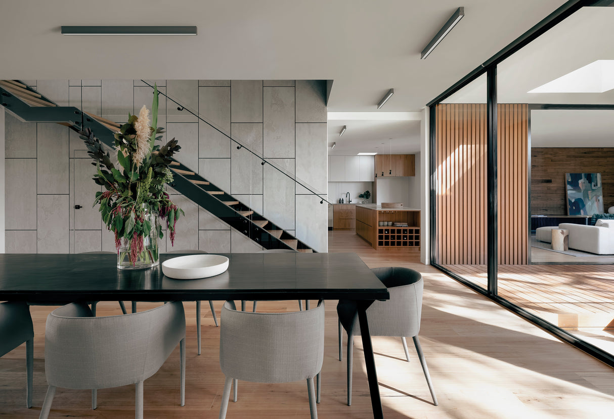 Plafonnier HANOK noir L120cm 4000k Mantra 7946