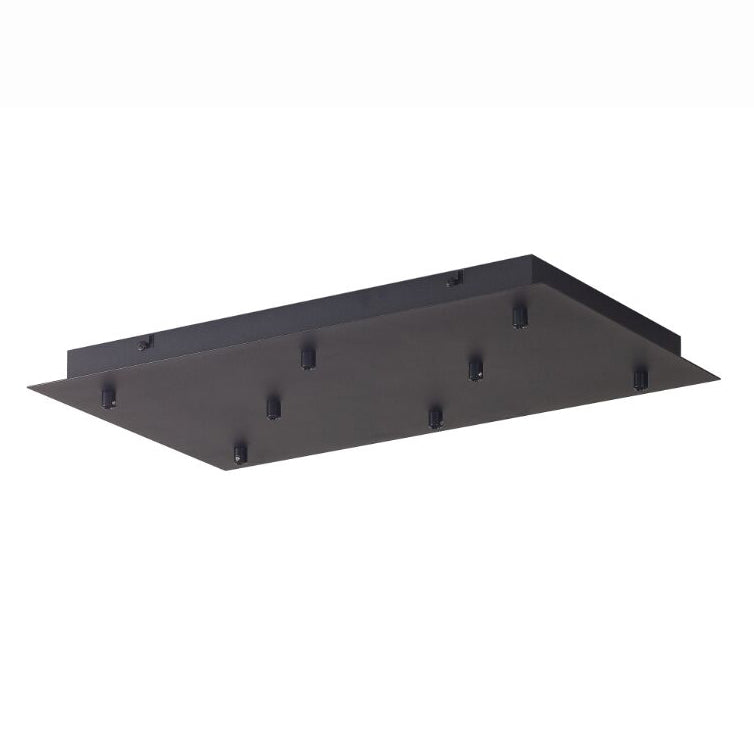 Plateau rectangulaire noir 8 lumières pour série TONIC Mantra 8545