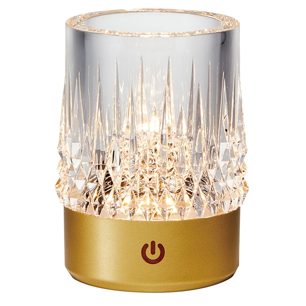 Lampe rechargeable "verre apéro" LAX dorée Mantra 9083