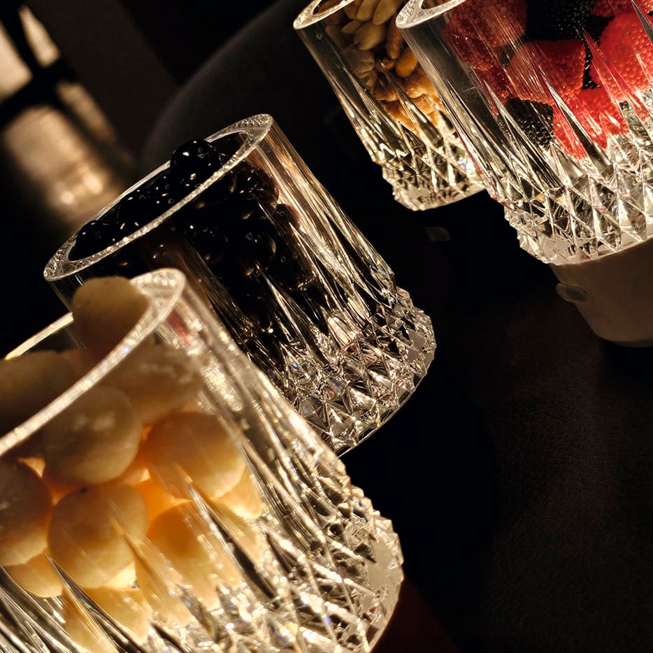 Lampe rechargeable "verre apéro" LAX blanche Mantra 9086