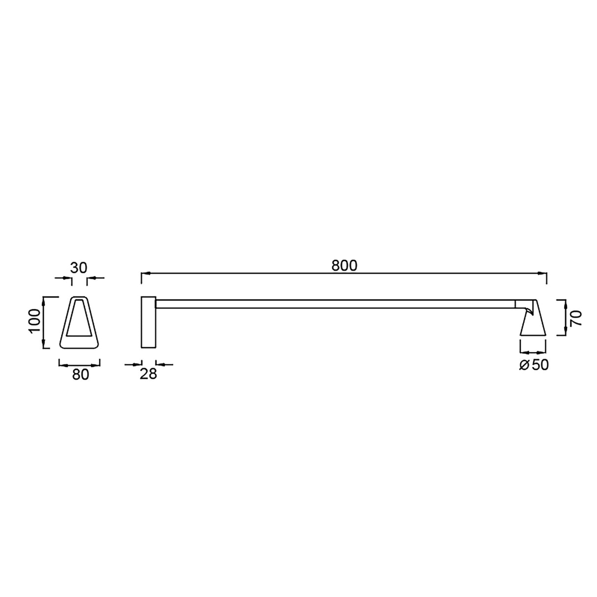 Applique AFRICA noire sans interrupteur led 5 watts Mantra 9414