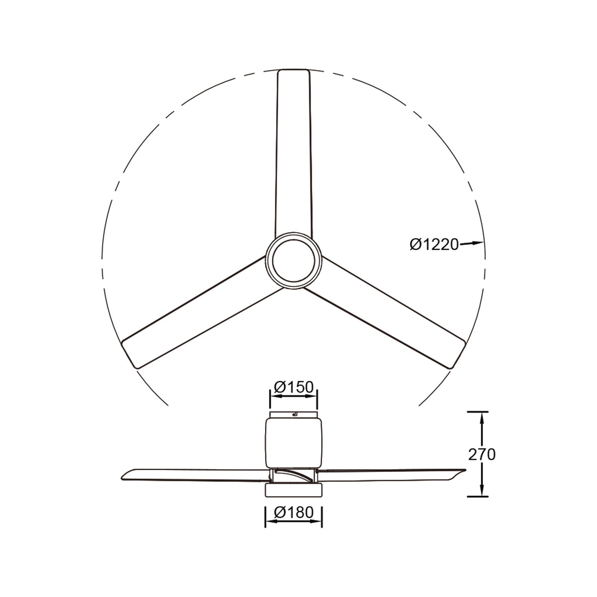 Plafonnier ventilateur CERAMICA blanc et bois Mantra 9479
