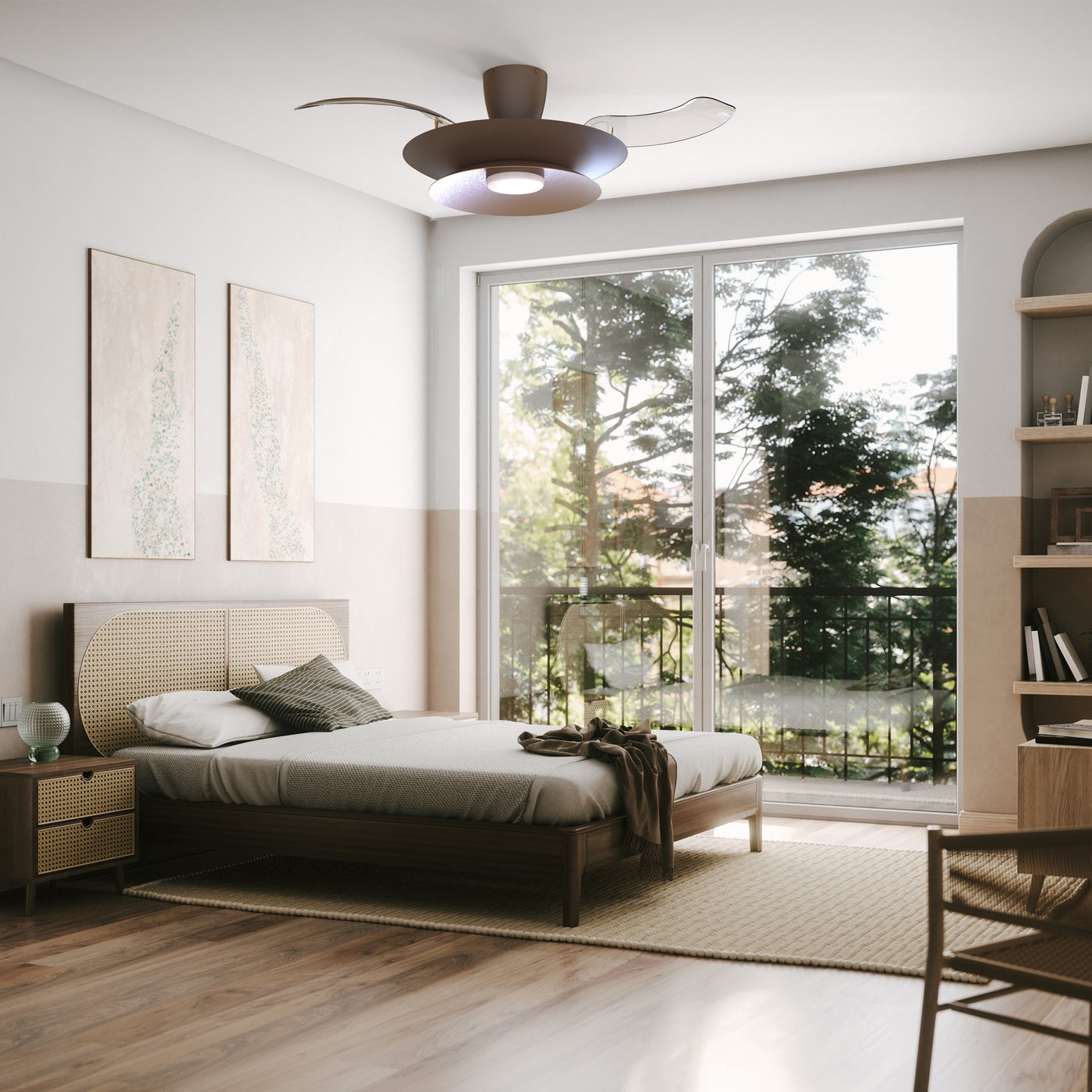 Plafonnier ventilateur PATAGONIA blanc Mantra 9521