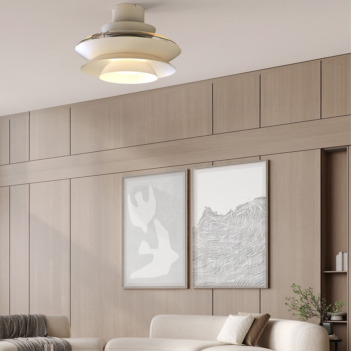 Plafonnier ventilateur ACONCAGUA blanc Mantra 9522