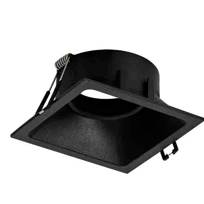 Spot encastré COMFORT carré orientable noir Mantra C0165