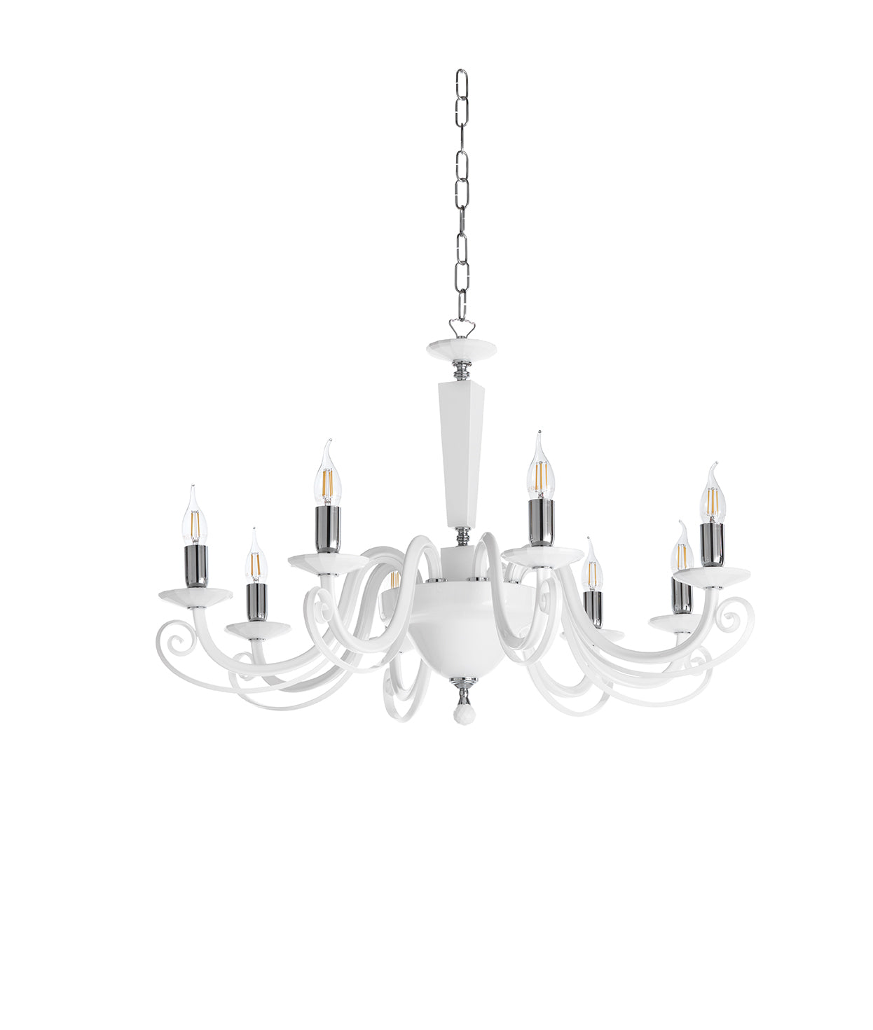 Lustre Venise blanc 8 lp-venise-8-bianco