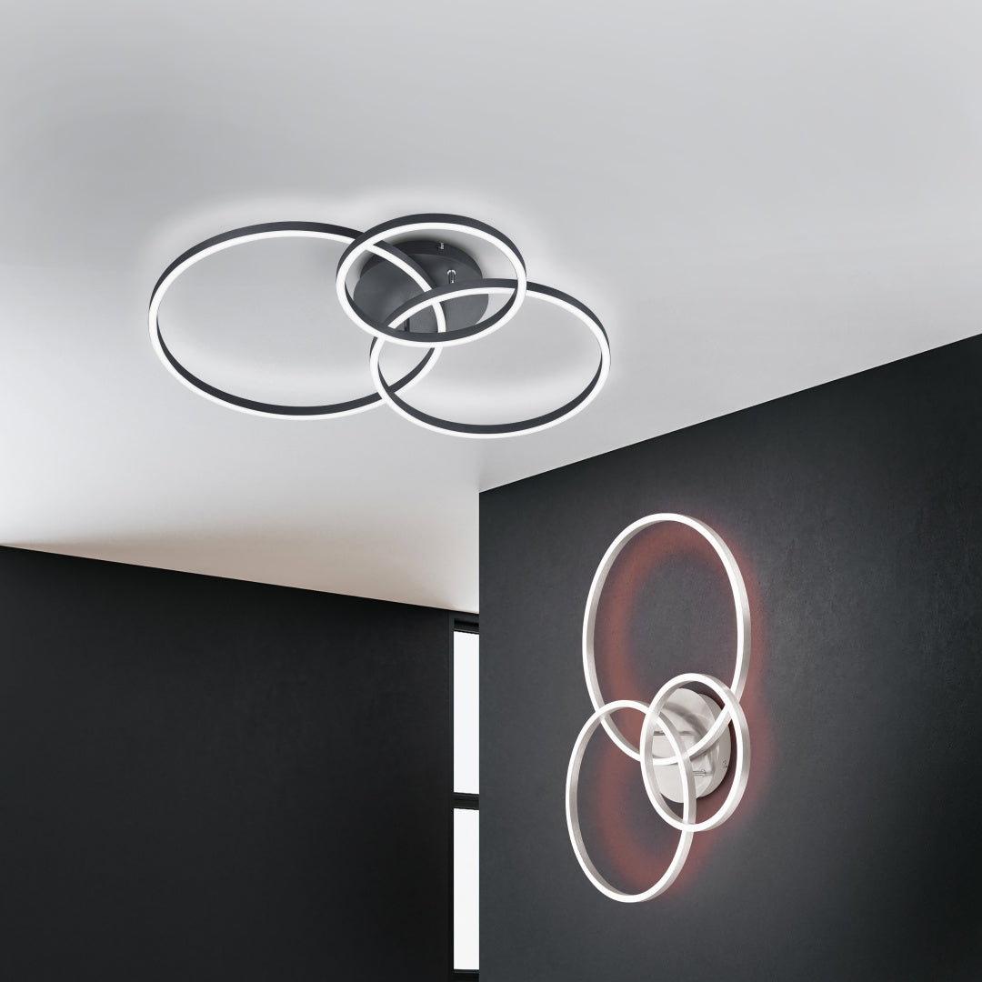 Plafonnier Winona noir Trio 670810632 670810632