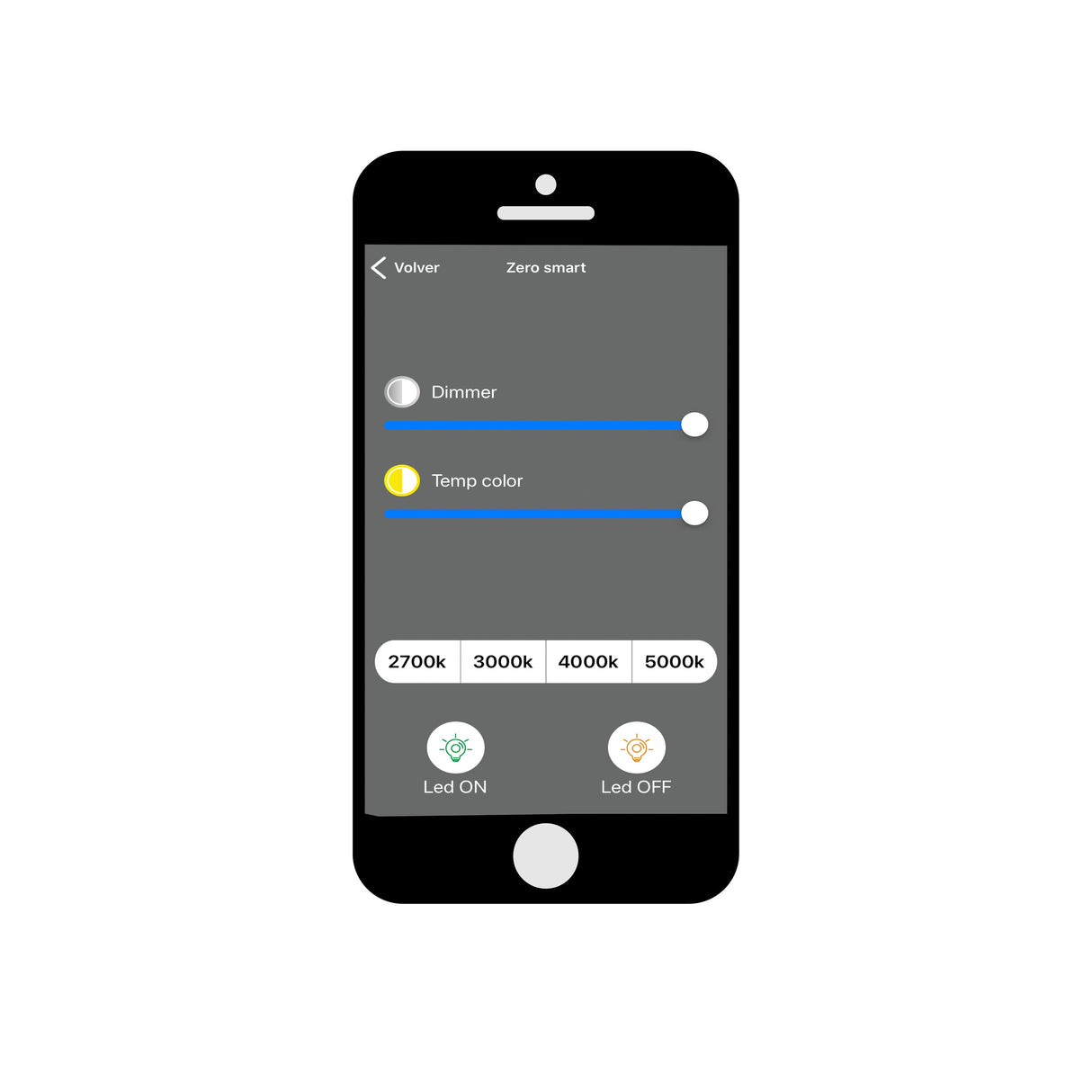 Plafonnier ZERO SMART Blanc D33 Mantra 5948