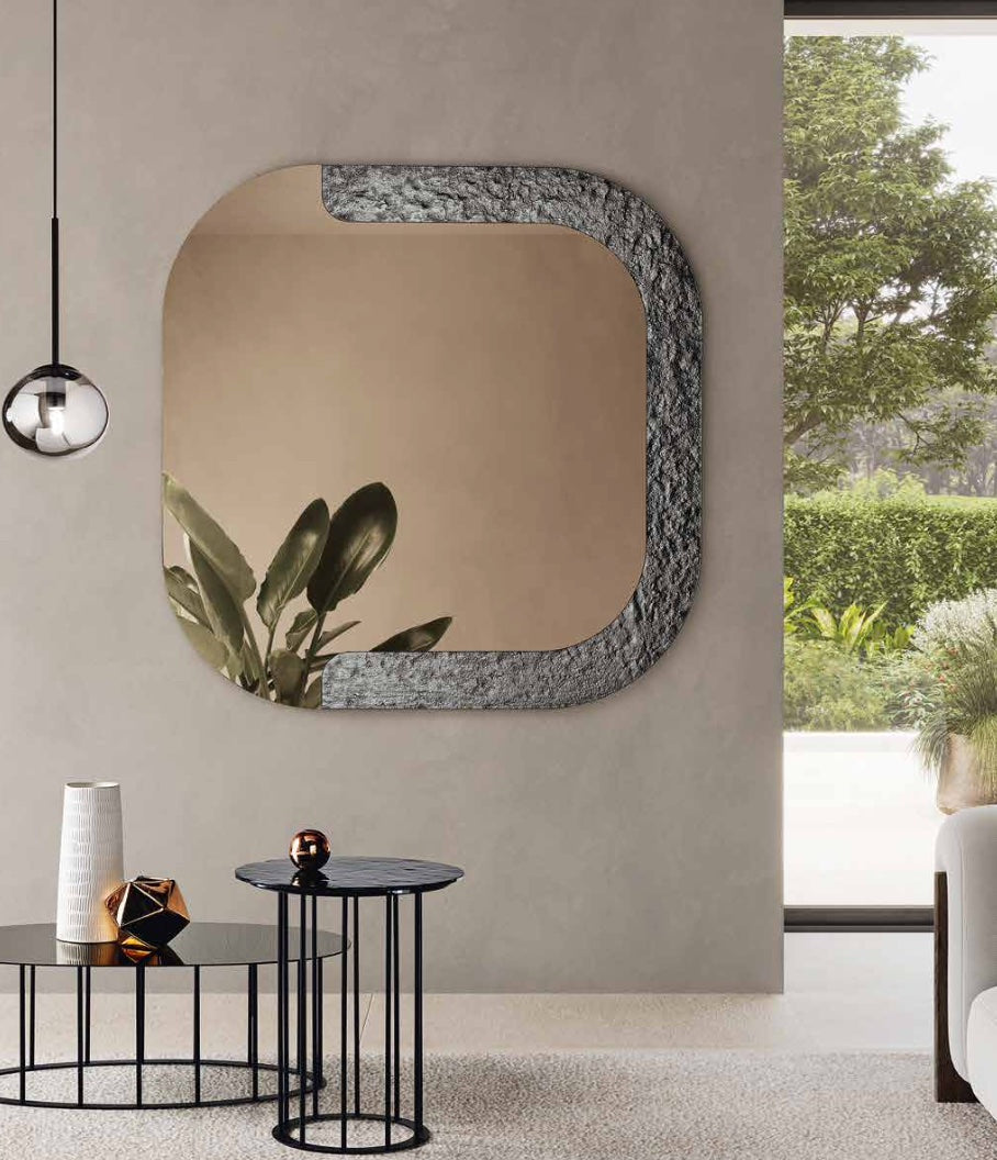 Miroir Volta gris fumé 120x120