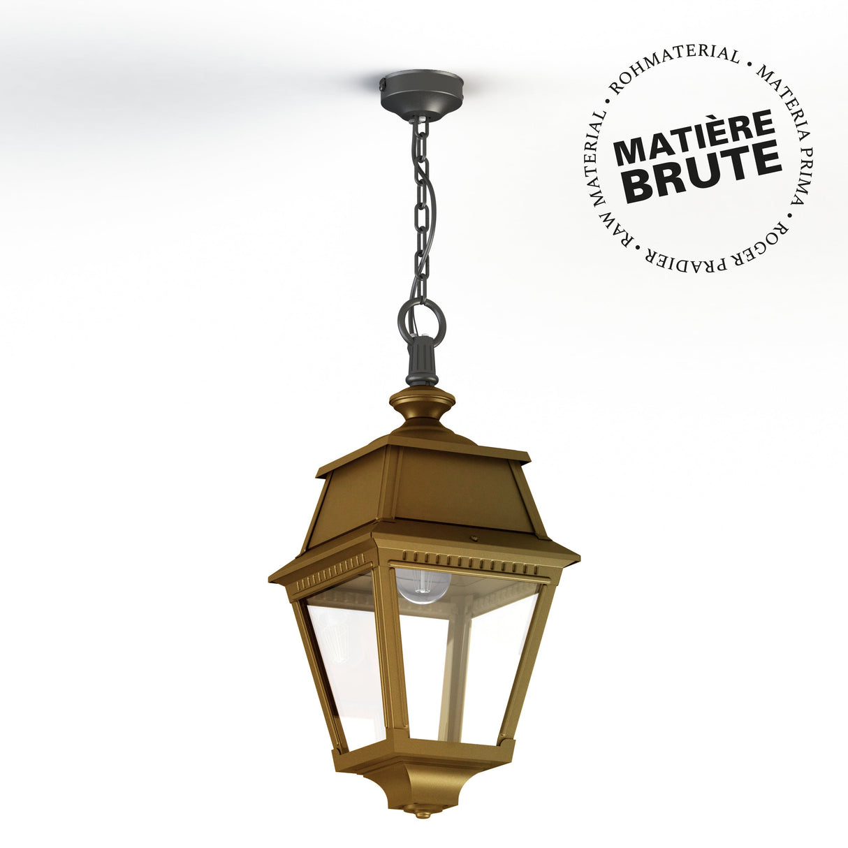 Suspension Avenue 2 N°1 E27 Laiton brut 072 102001072