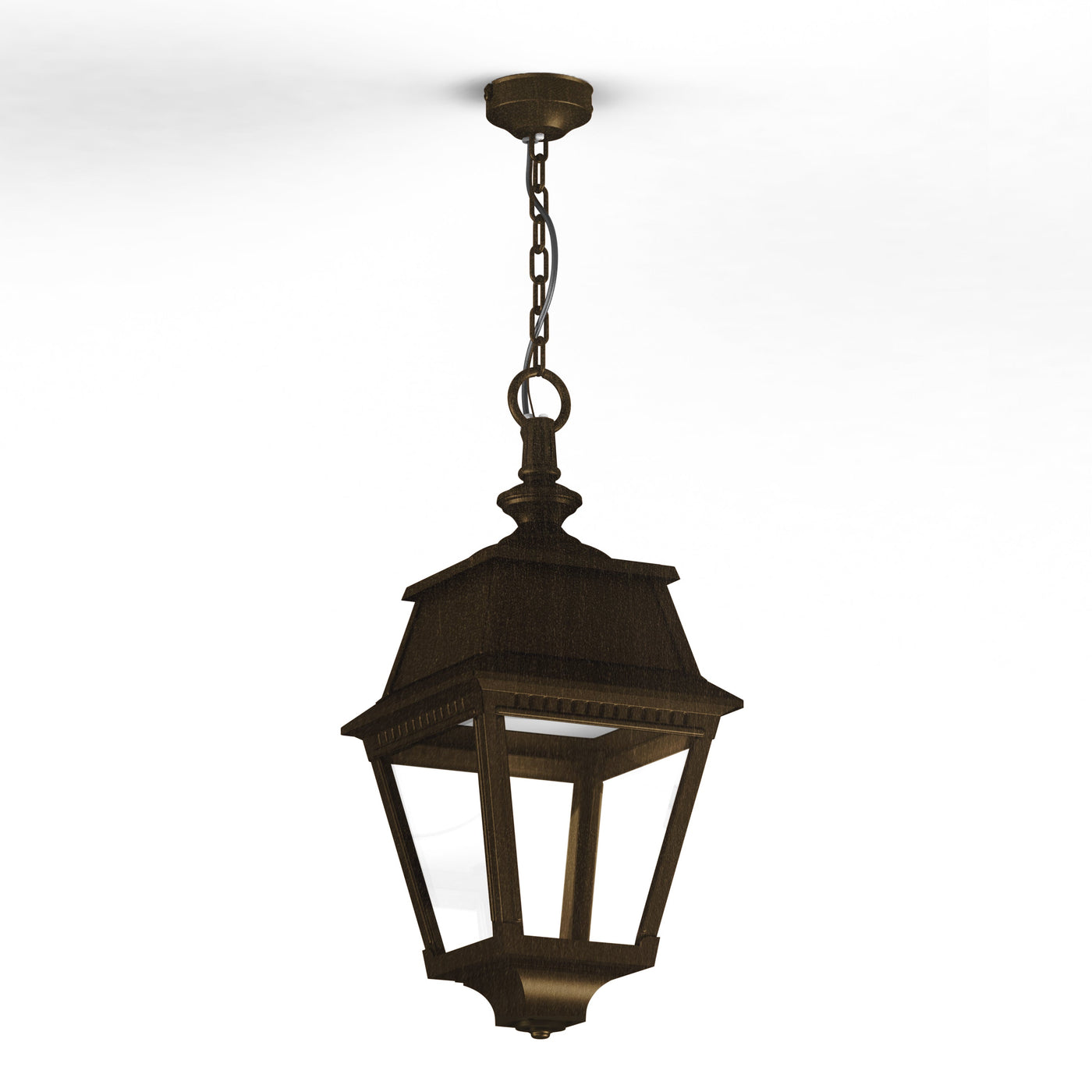 Suspension Avenue 2 N°1 LED clair Patiné doré 009 102102009