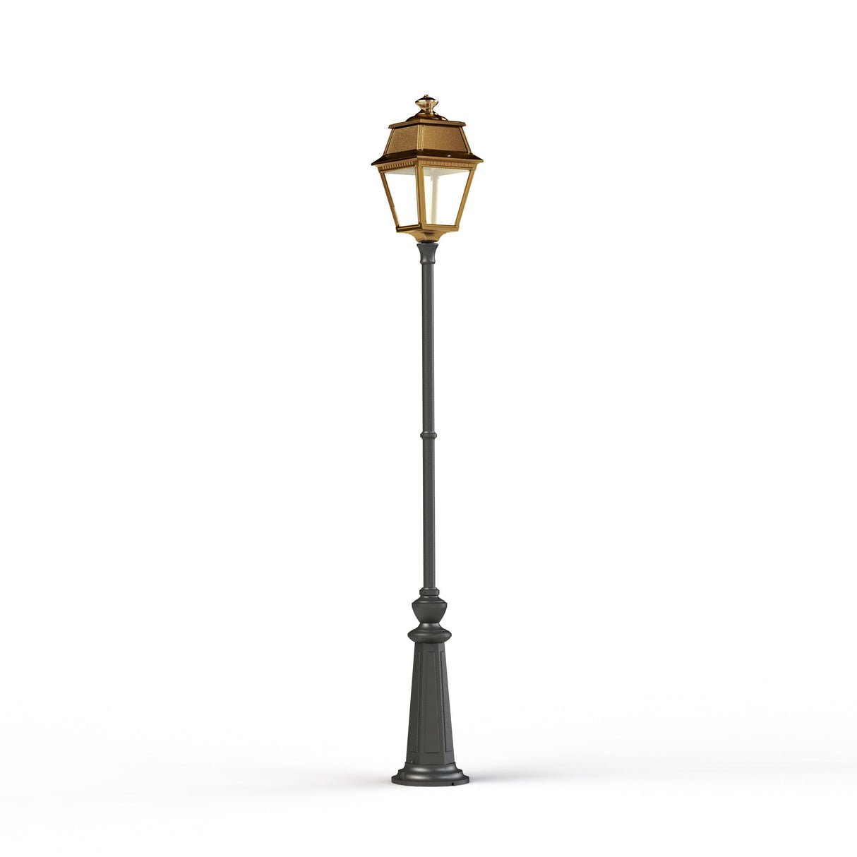 Lampadaire Avenue 2 N°9 LED clair Laiton vernis teinté 070 102126070