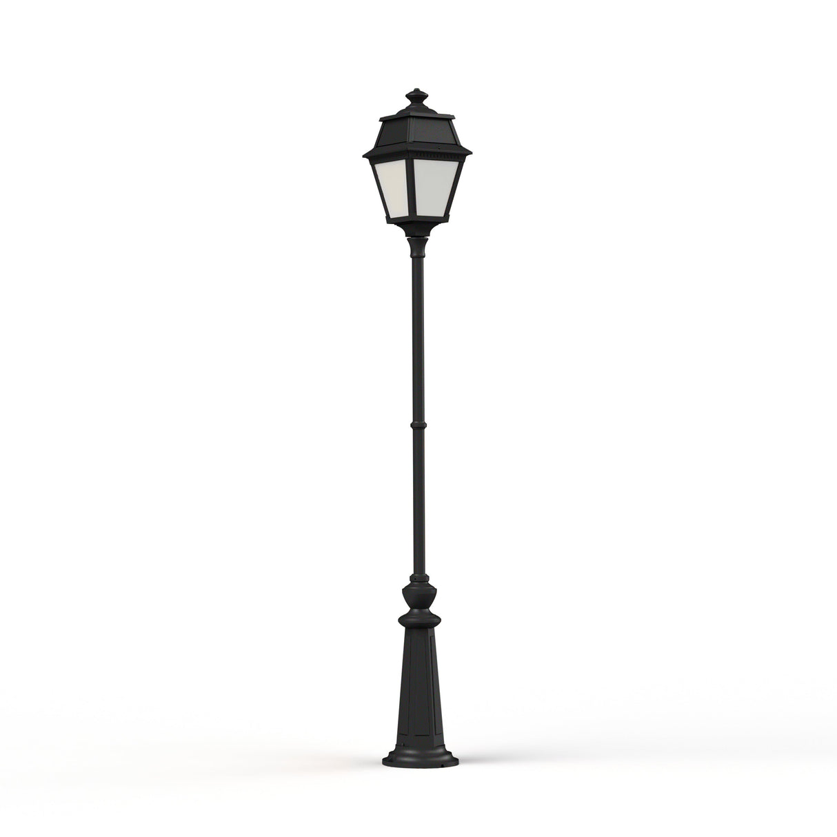 Lampadaire Avenue 2 N°9 LED opale Noir foncé 000 102127000