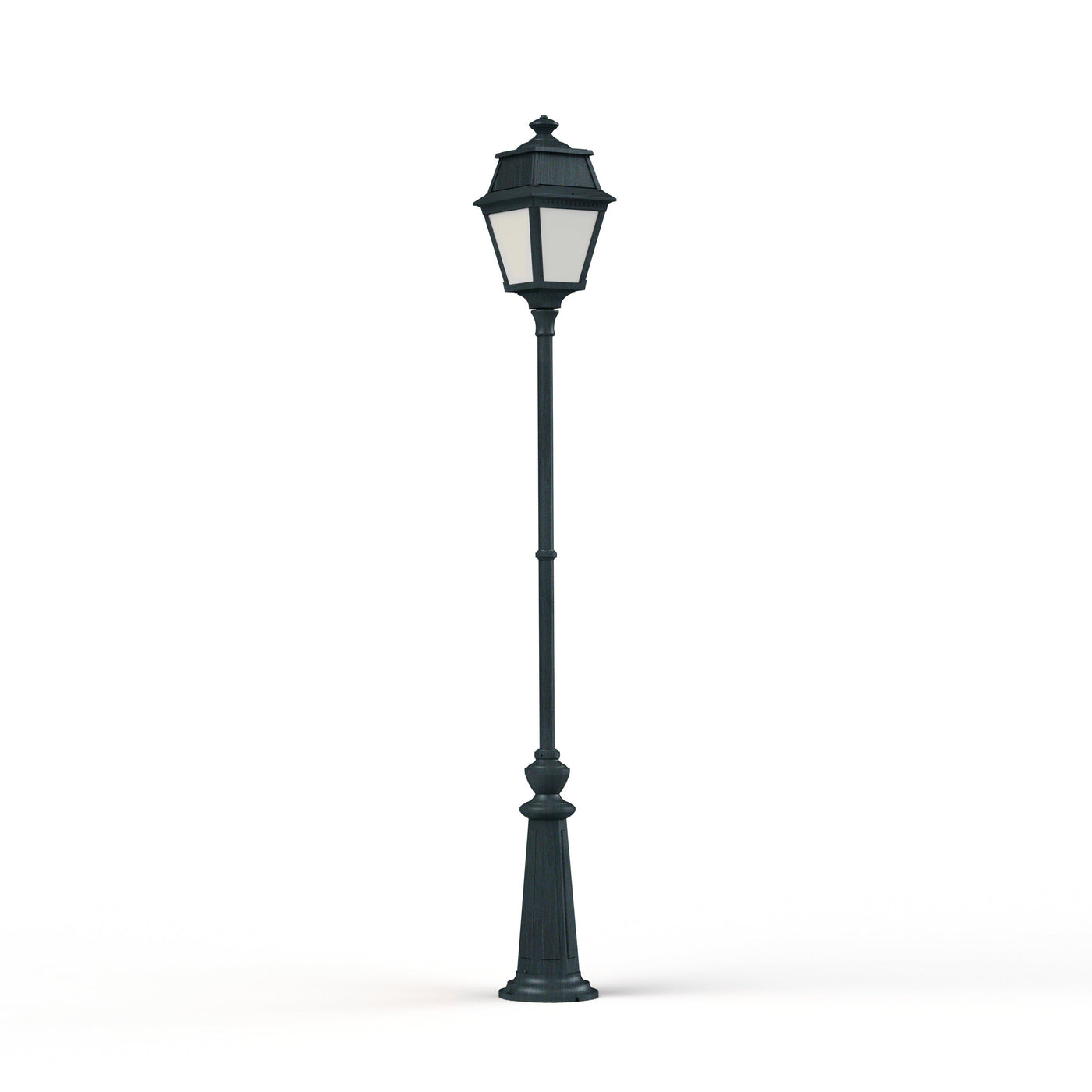 Lampadaire Avenue 2 N°9 LED opale Vert de gris 008 102127008