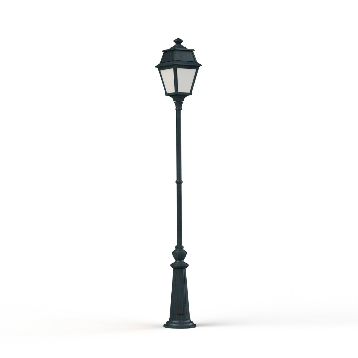 Lampadaire Avenue 2 N°9 LED opale Vert de gris 008 102127008