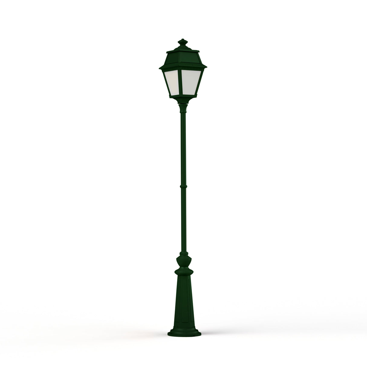 Lampadaire Avenue 2 N°9 LED opale Vert Anglais 019 102127019