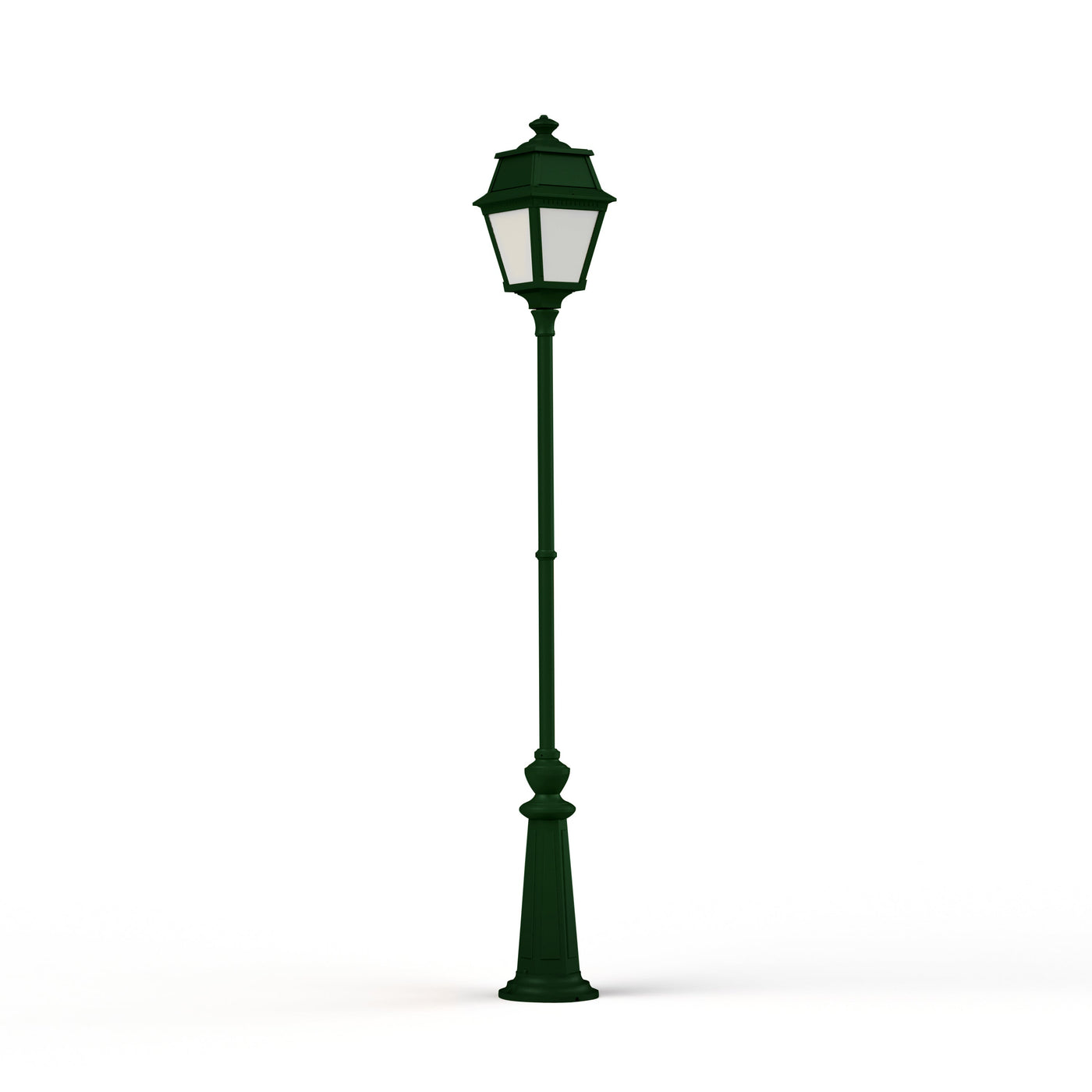 Lampadaire Avenue 2 N°9 LED opale Vert Anglais 019 102127019