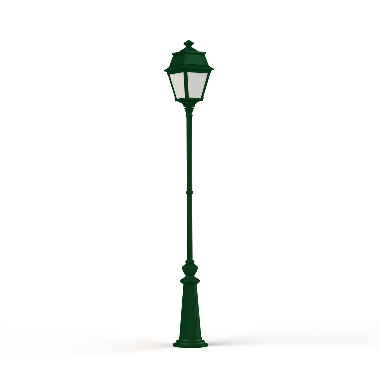 Lampadaire Avenue 2 N°9 LED opale Vert sapin 067 102127067