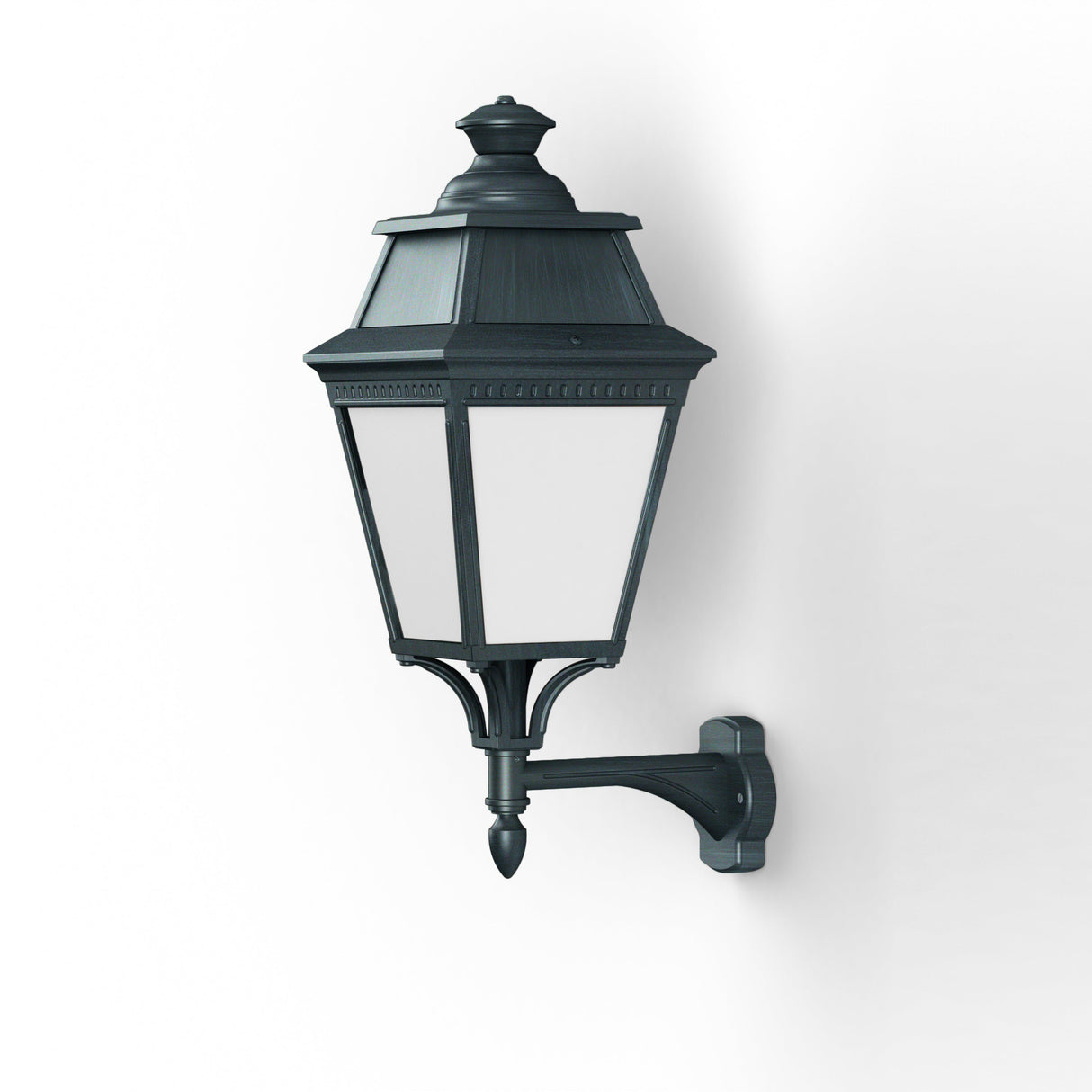 Applique Avenue 3 N°4 LED Warm Patine vert de gris 008 Diffuseur opale 103115008