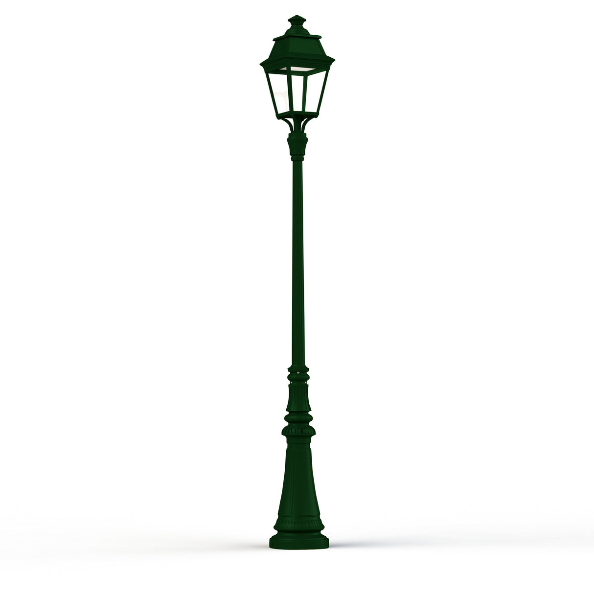 Lampadaire Avenue 3 N°7 LED Warm Vert 067 Diffuseur clair 103128067