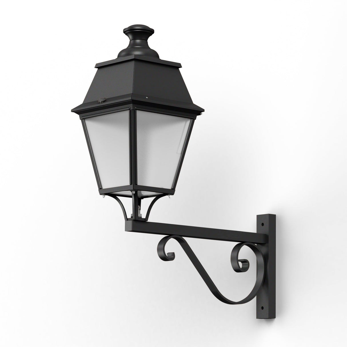 Applique Avenue 4 N°3 LED 35W 3000°K Noir 000 PMMA clair structuré 104255000