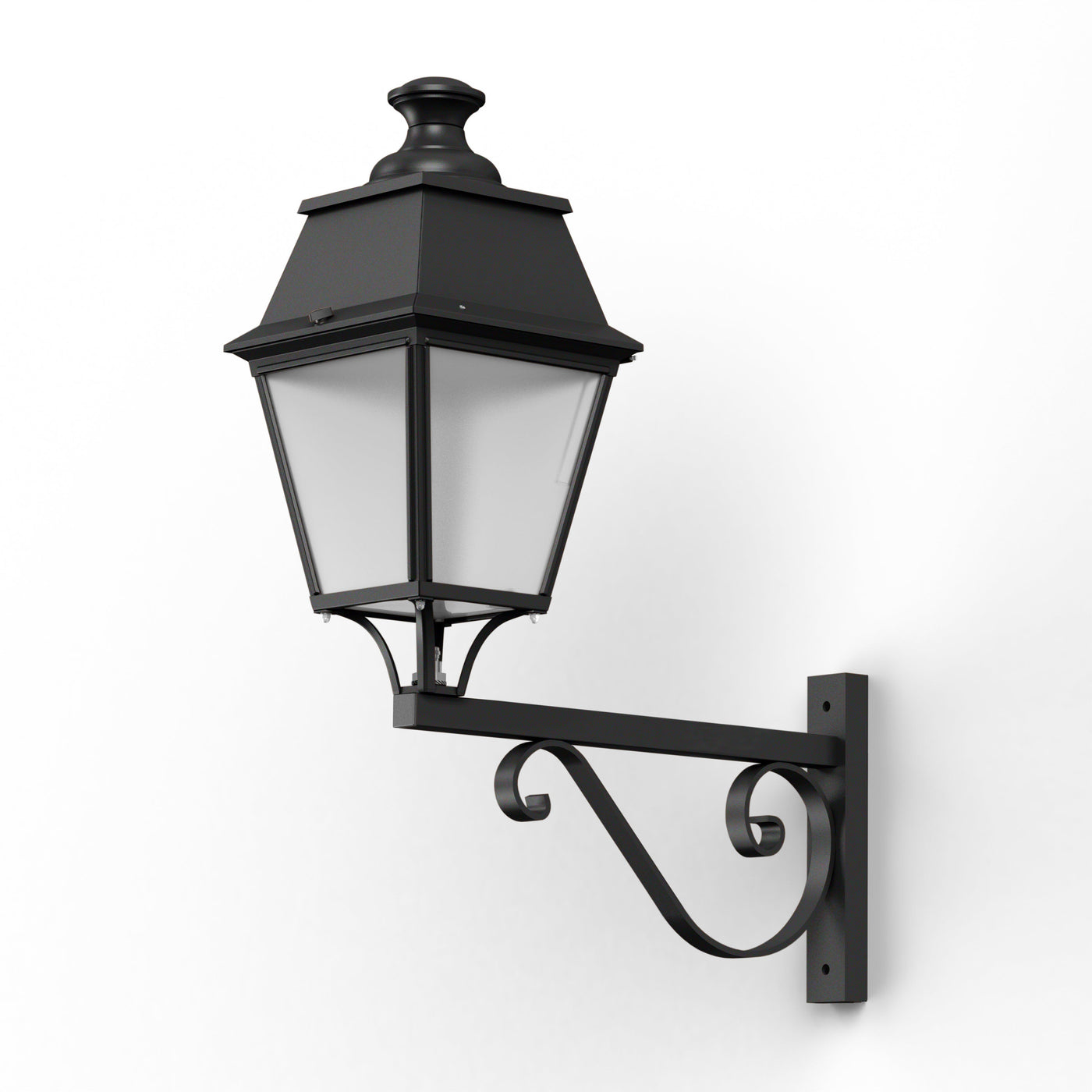Applique Avenue 4 N°3 LED 35W 3000°K Noir 000 PMMA clair structuré 104255000