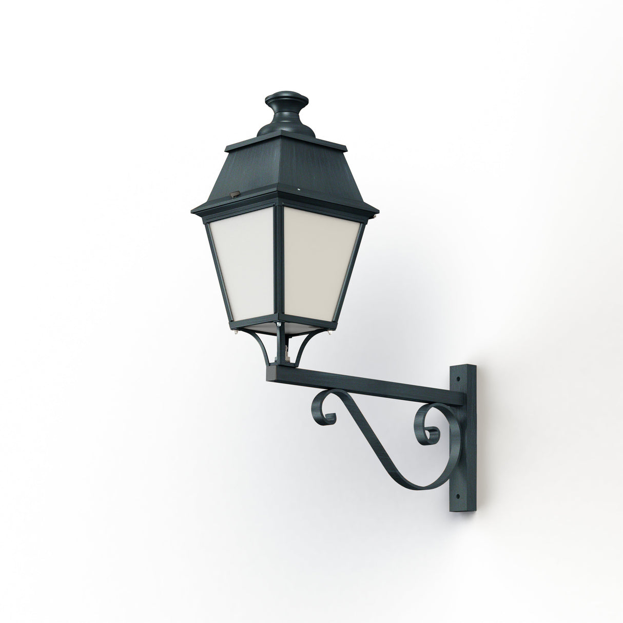 Applique Avenue 4 N°3 LED 35W 3000°K Patine vert de gris 008 Diffuseur opale 104256008