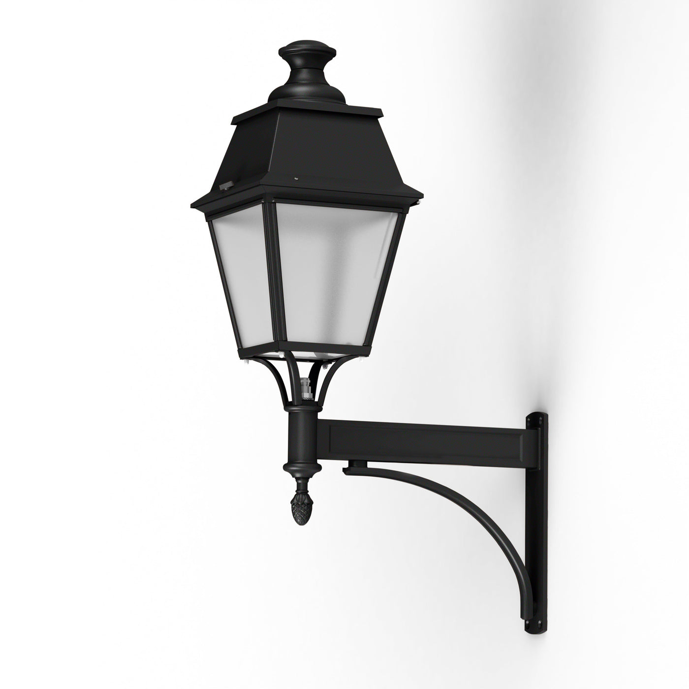 Applique Avenue 4 N°4 LED 35W 3000°K Noir 000 PMMA clair structuré 104257000