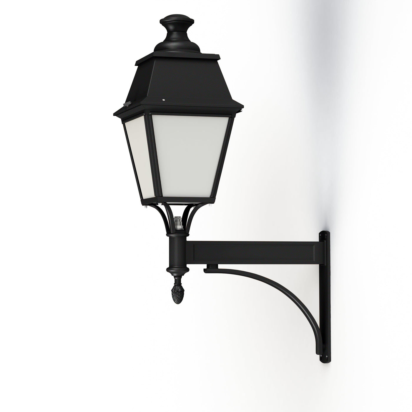 Applique Avenue 4 N°4 E27 opale Noir foncé 000 104096000