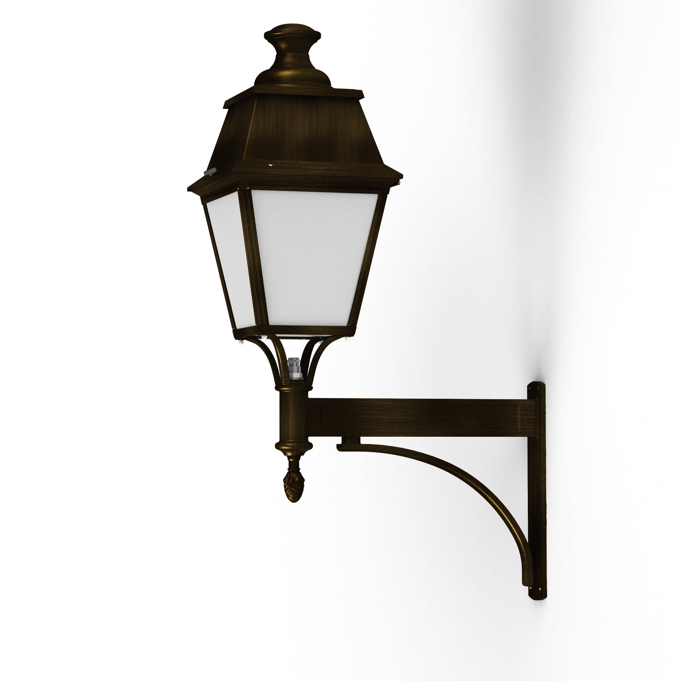 Applique Avenue 4 N°4 LED 35W 3000°K Patine dorée 009 Diffuseur opale 104258009