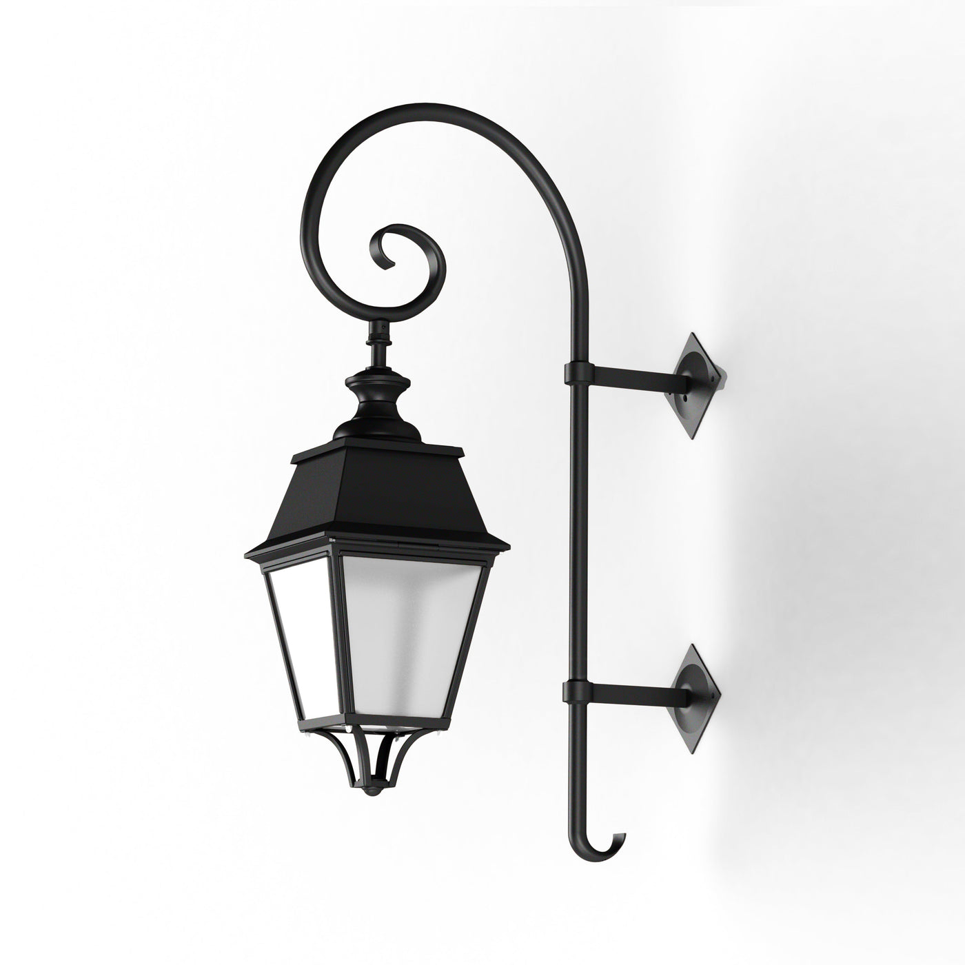 Applique Avenue 4 N°5 LED 35W 3000°K Noir 000 PMMA clair structuré 104259000