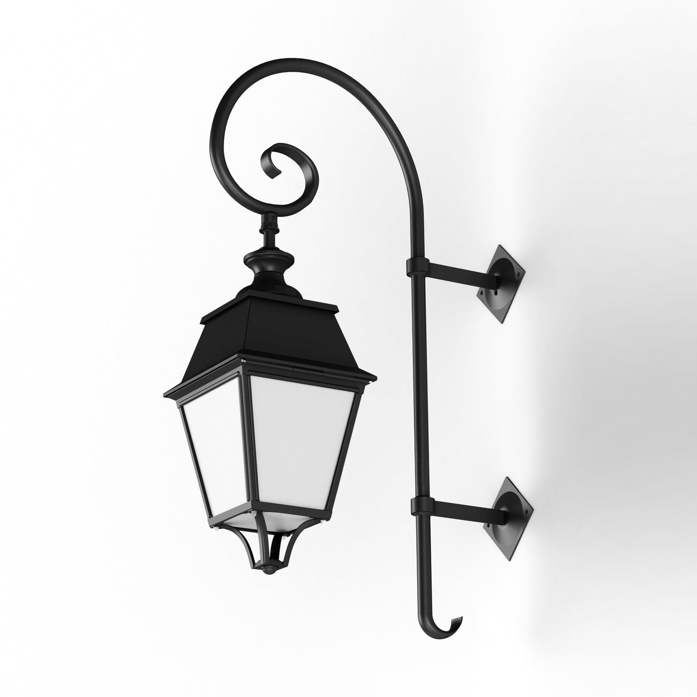 Applique Avenue 4 N°5 LED 35W 3000°K Noir 000 Diffuseur opale 104260000