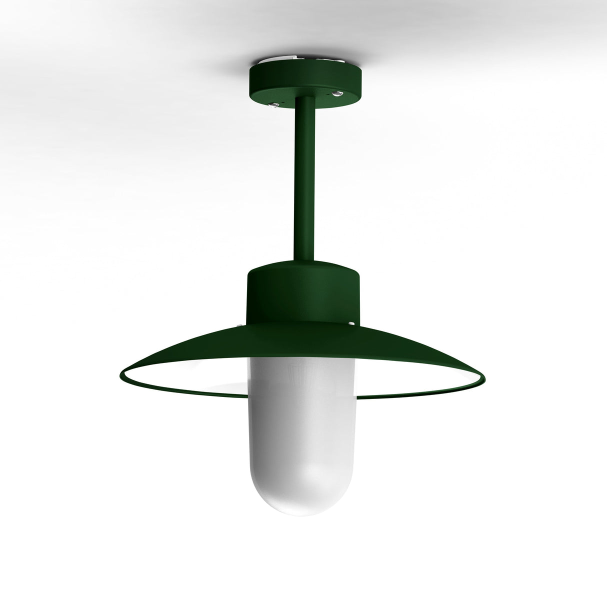 Plafonnier Belcour N°2 opale Vert Anglais 019 106004019