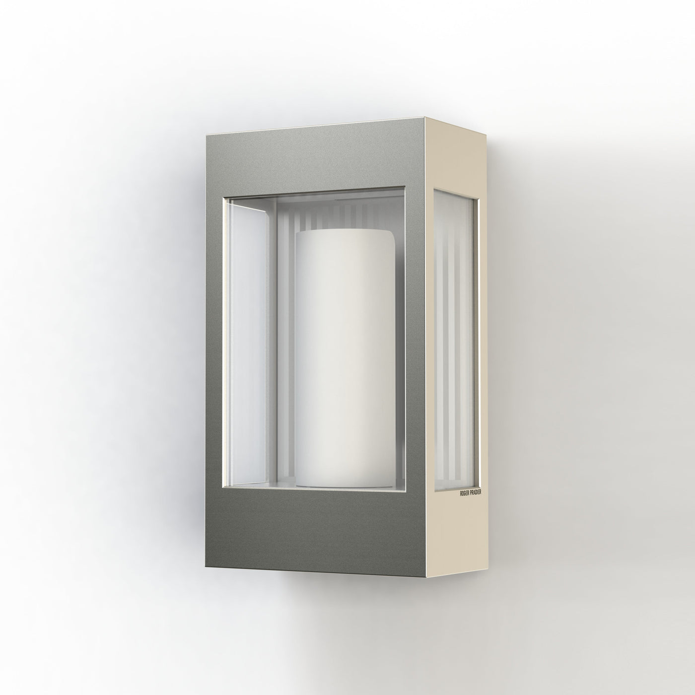 Applique Brick² N°1 clair Aluminium brut vernis mat 129 108001129
